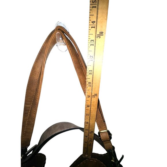 Jen & Co. Brown Faux Leather Shoulder Bag With Zipper Accents - Picture 3 of 11